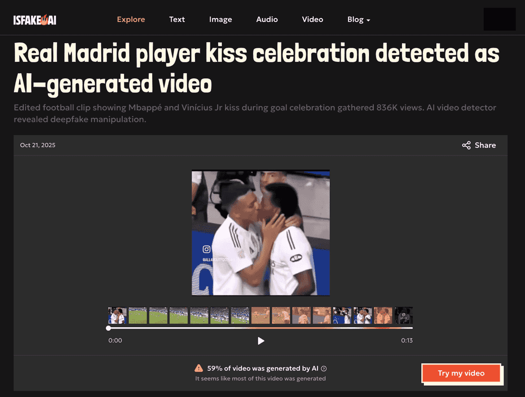 isFake.ai – AI Video Detector_screenshot