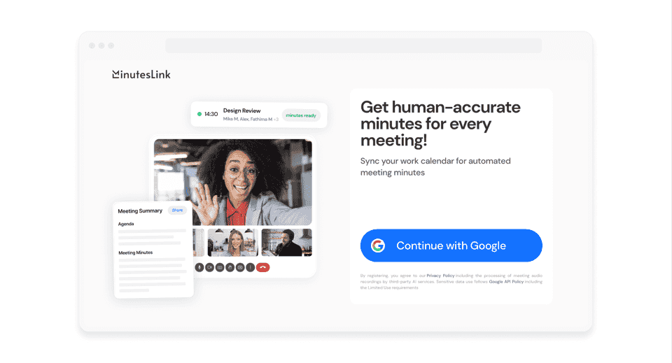 MinutesLink_screenshot