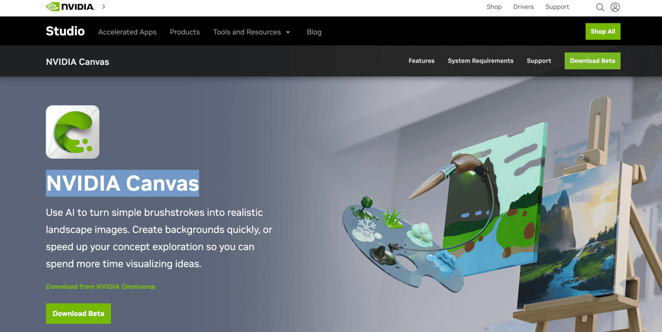 NVIDIA Canvas screenshot