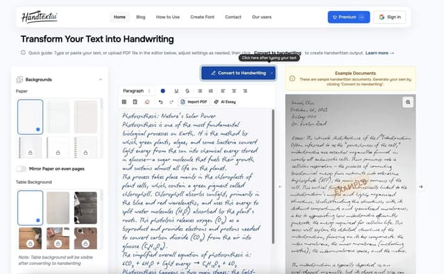 HandtextAI screenshot 1