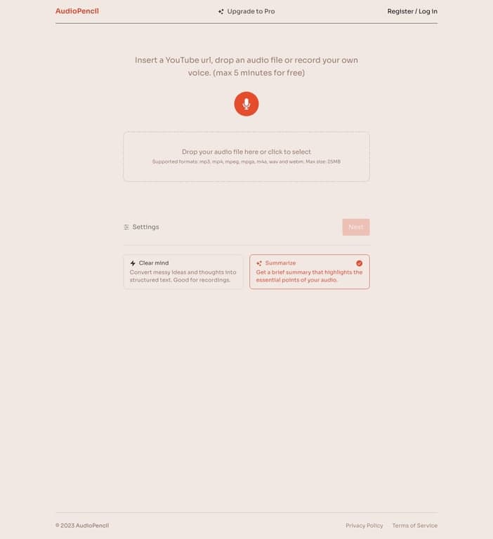 AudioPencil screenshot