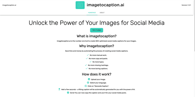 Imagetocaption.ai screenshot 1