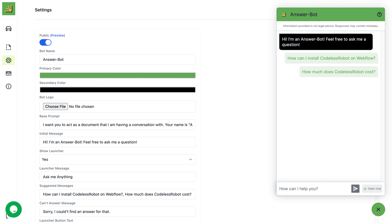 CodelessRobot screenshot