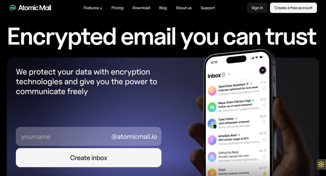 Atomic Mail screenshot 1
