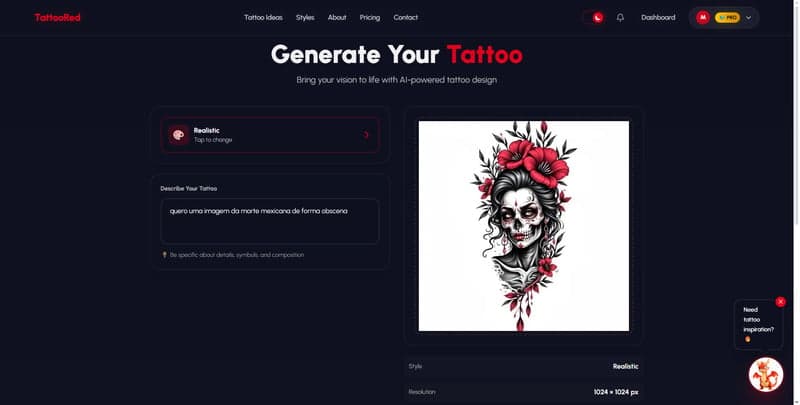 TattooRed screenshot