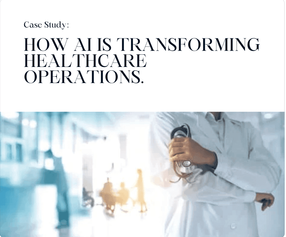 AI Business Use Case in Healthcare - Operation Inefficiency