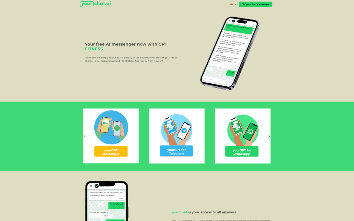 yourchat.ai screenshot
