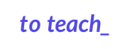 To Teach AI logo