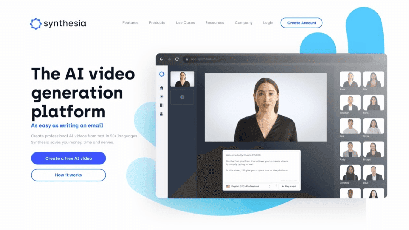 Synthesia screenshot