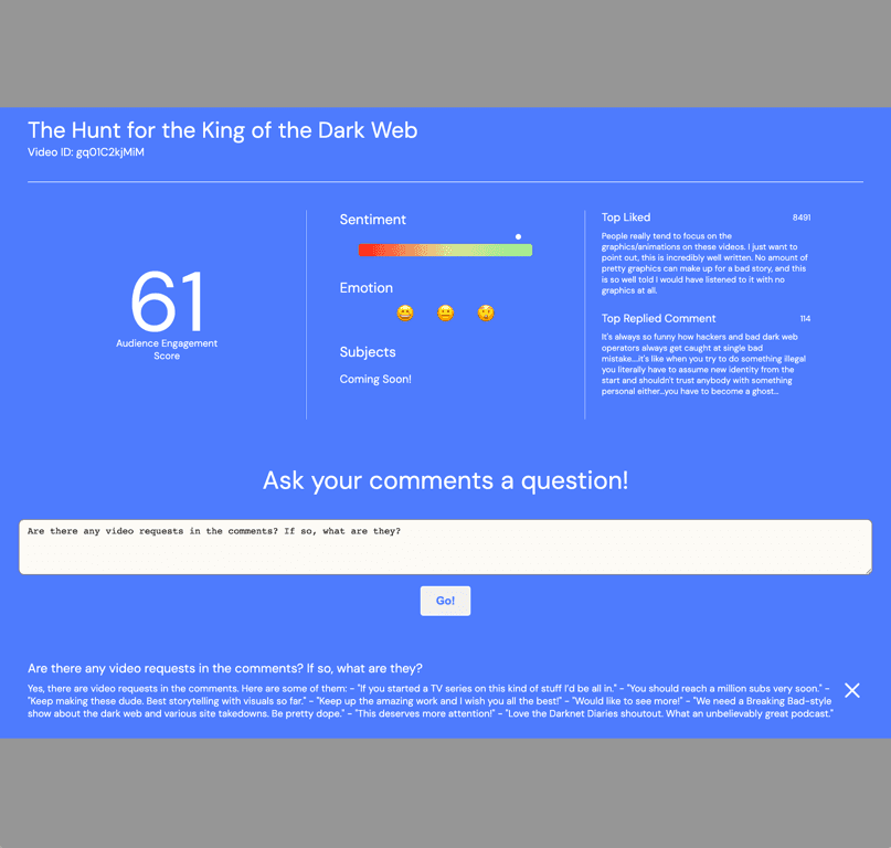 Comment Explorer screenshot