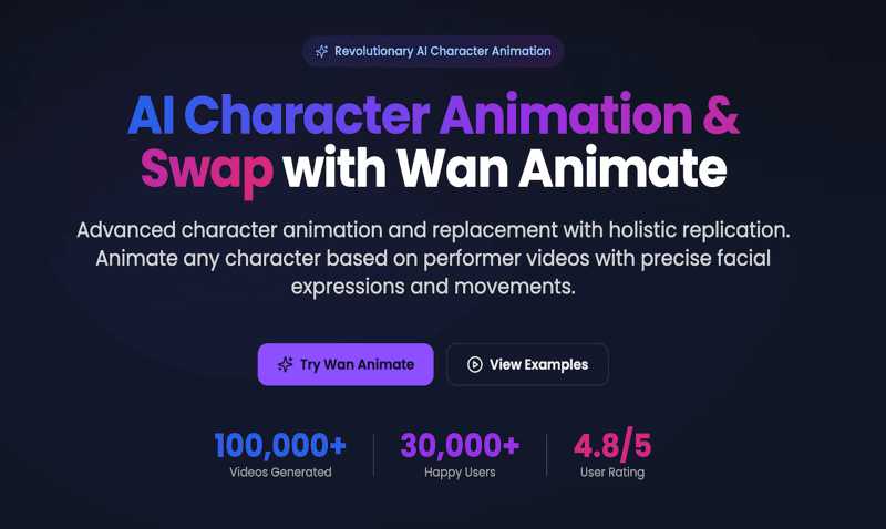 Wan Animate screenshot