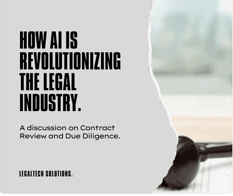 Business Use Case of AI in Legal - Contract Review and Due Diligence