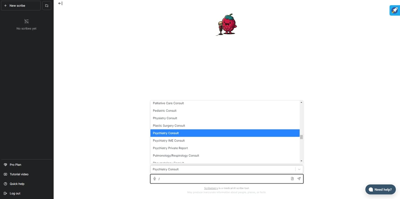 Scribeberry screenshot