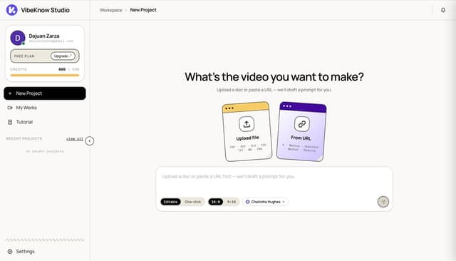 VibeKnow Studio screenshot 1