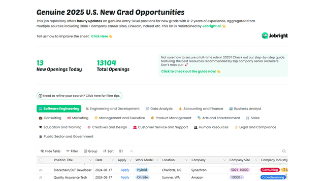 Top U.S. New Grads Job screenshot 1