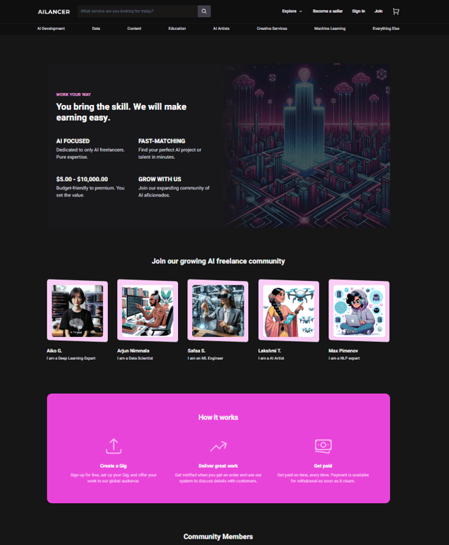 AILancer screenshot 1