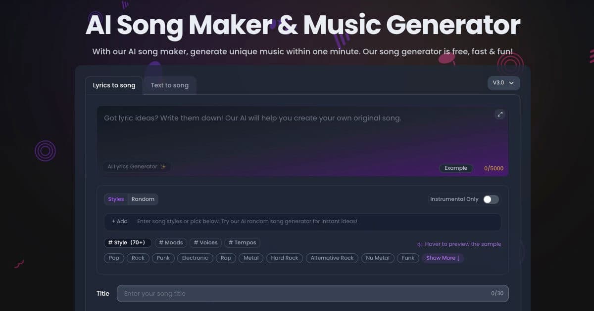 AIMakeSong screenshot