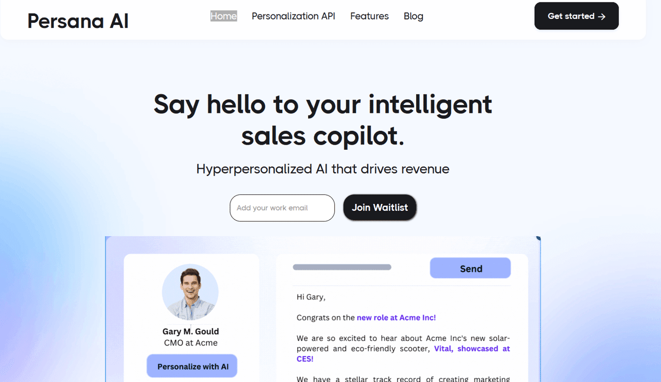 Persana.AI screenshot