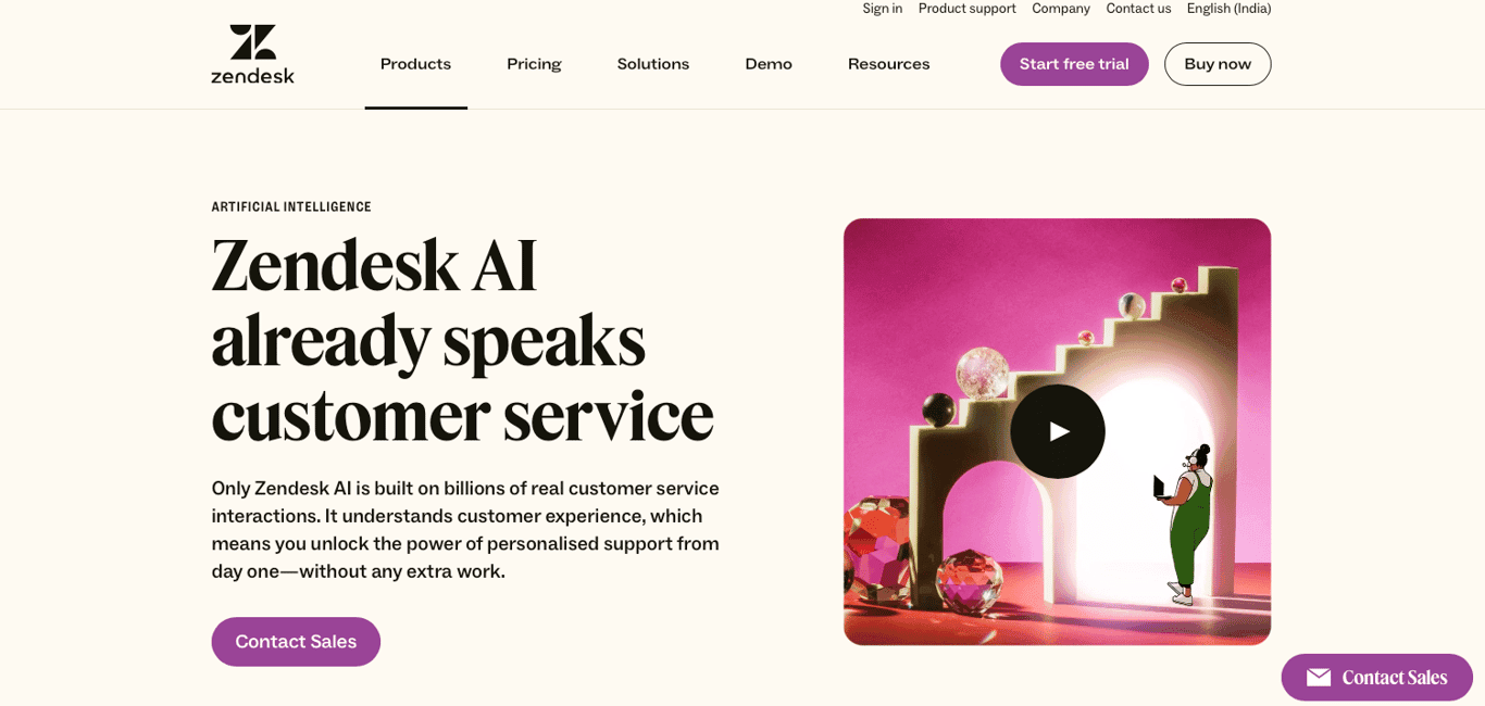 Zendesk AI screenshot