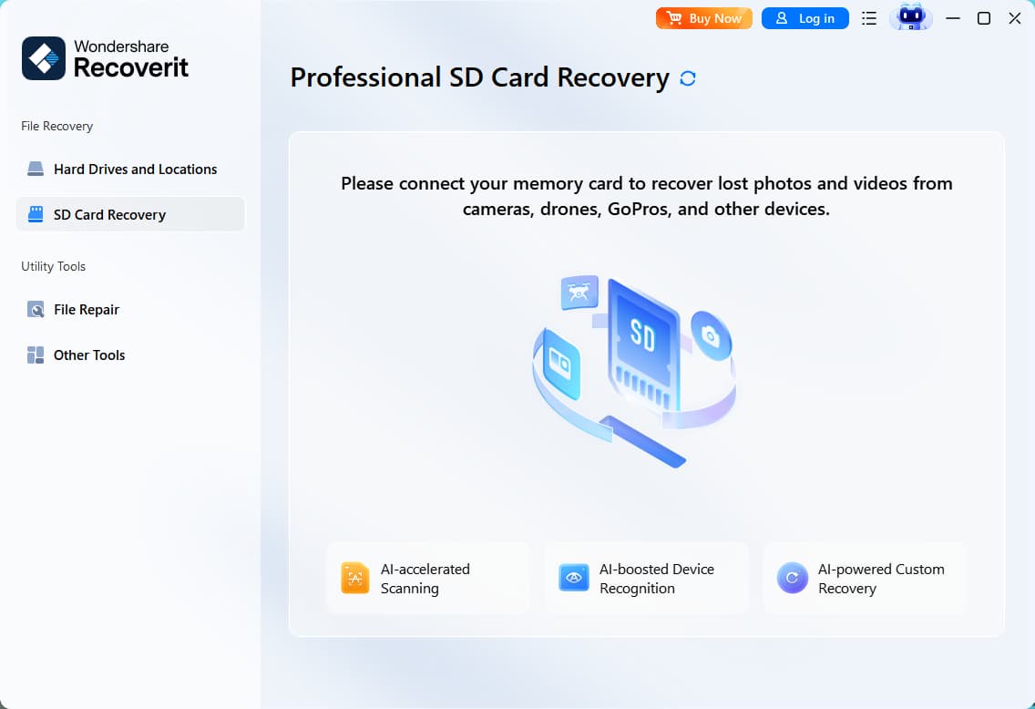 Wondershare Recoverit AI Data Recovery screenshot 1