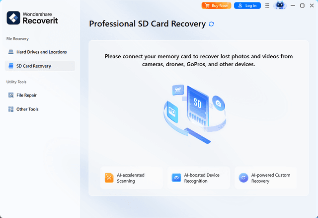 Wondershare Recoverit AI Data Recovery screenshot 1