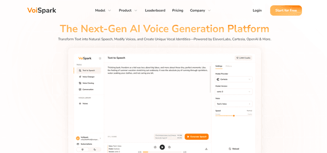 VoiSpark screenshot 1