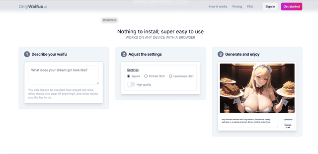 OnlyWaifus screenshot 1