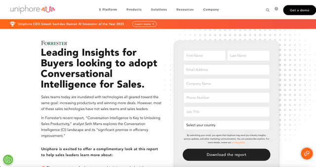 Uniphore screenshot 1