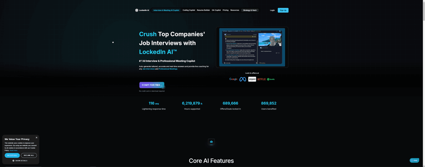 LockedIn AI screenshot
