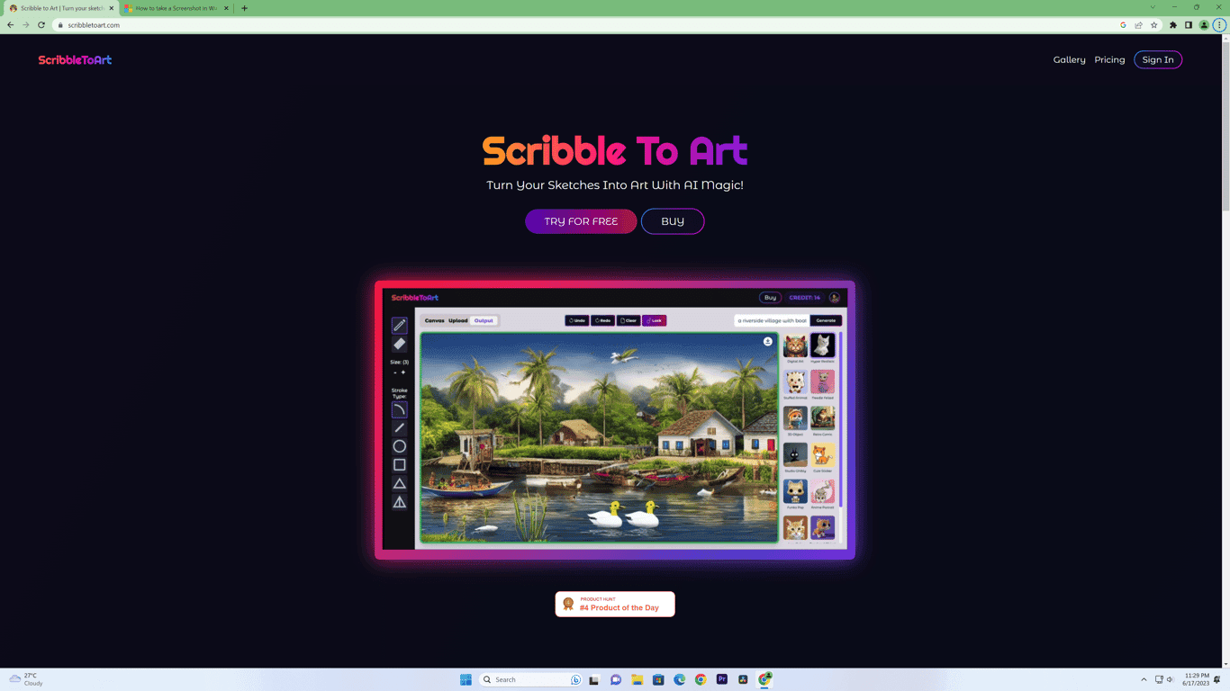 Scribble To Art screenshot
