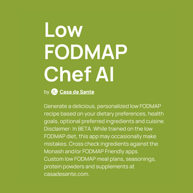 Low FODMAP Chef AI screenshot