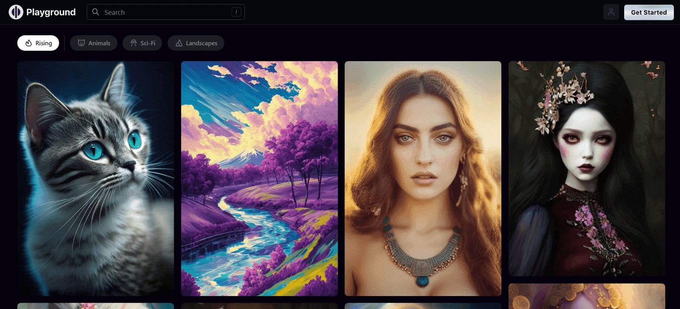 PlaygroundAI screenshot