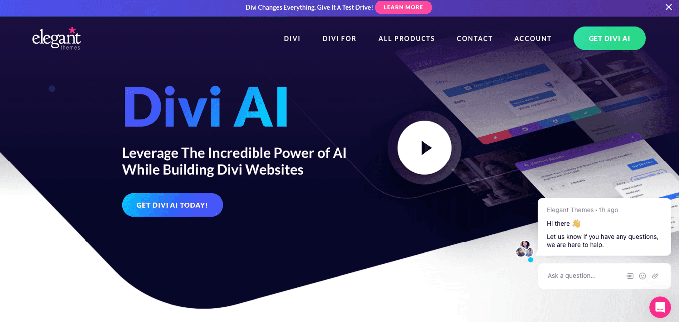 Divi AI screenshot