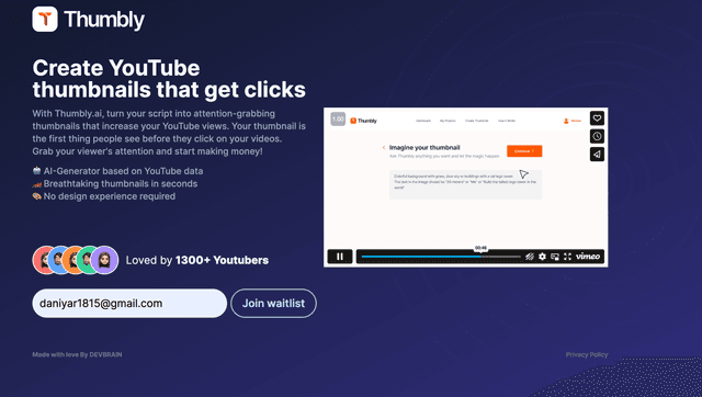 Thumbly AI screenshot 1