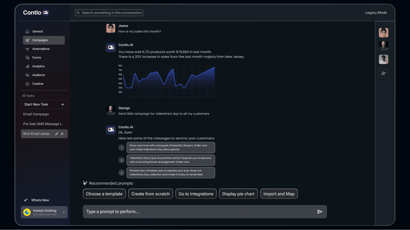 Contlo.AI screenshot