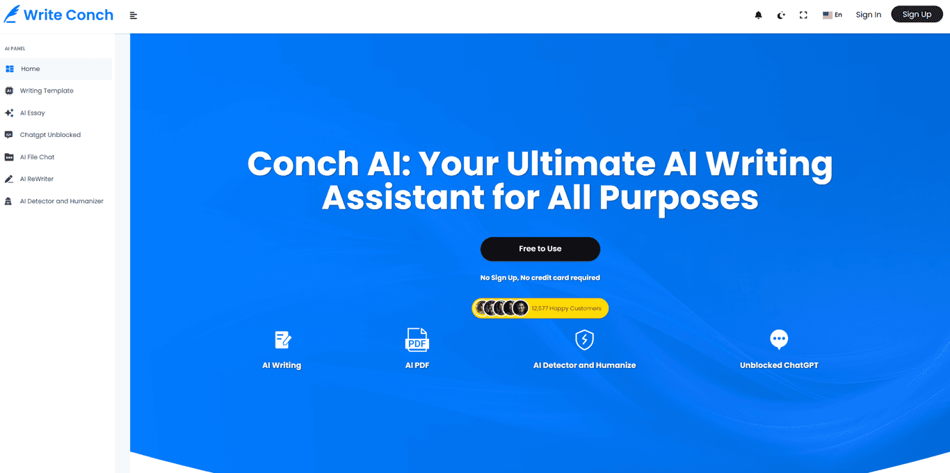 WriteConch.AI screenshot