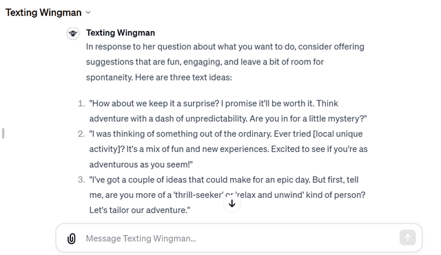 Texting Wingman screenshot 1