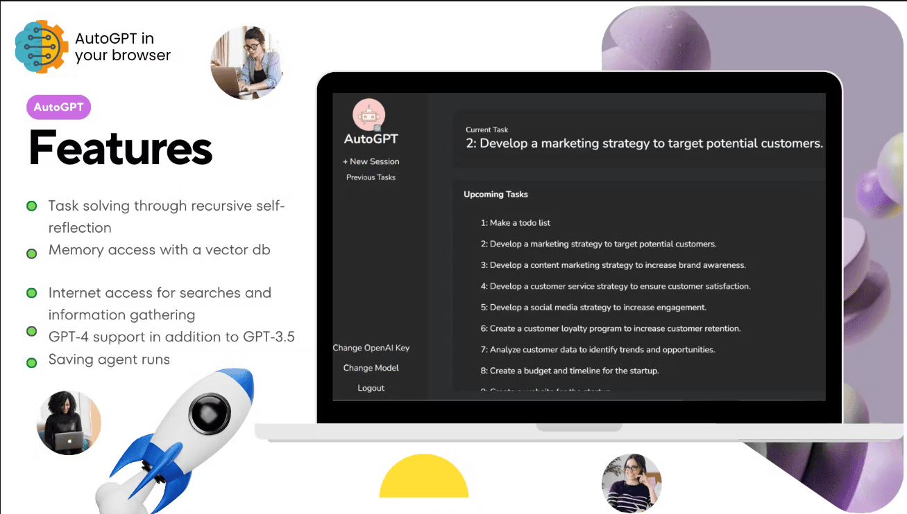 AutoGPT An Autonomous GPT4 screenshot