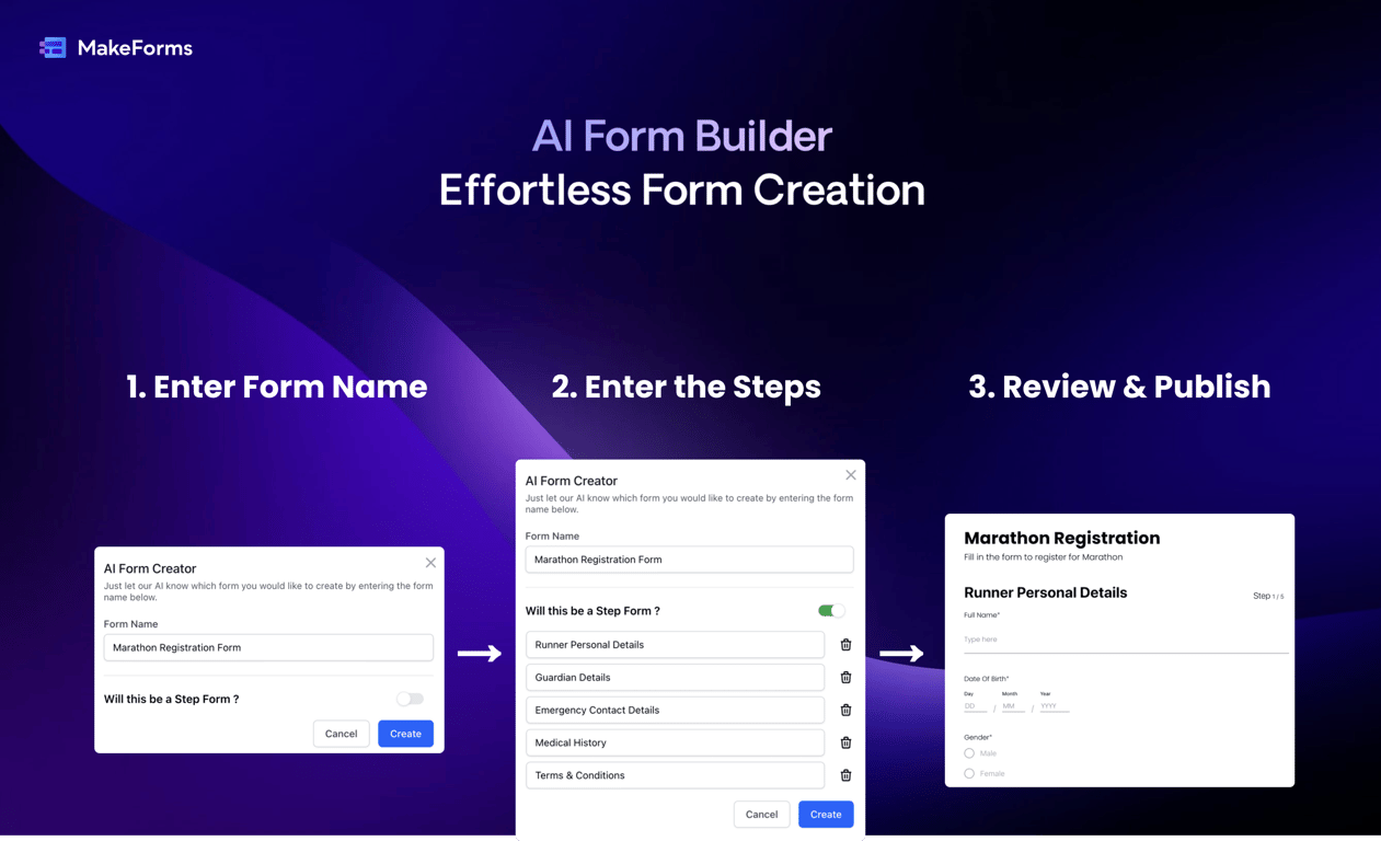 MakeForms AI Form Builder screenshot