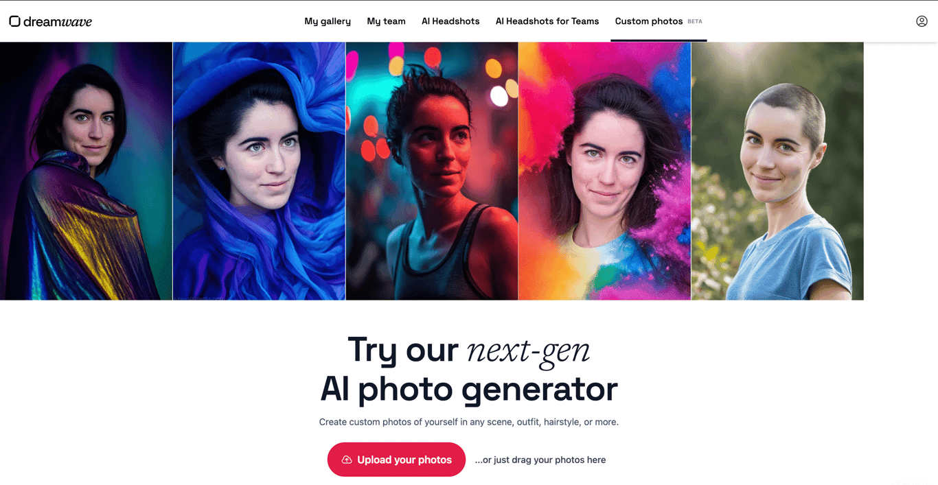 Dreamwave AI Photo Generator screenshot