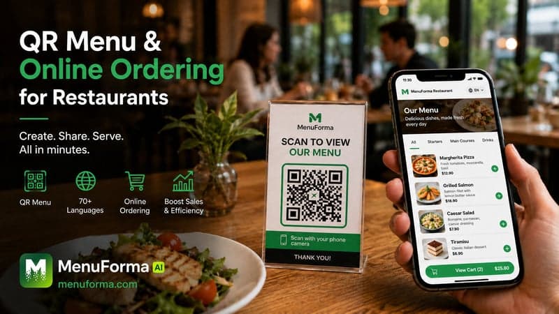 MenuForma – QR Menu & Online Ordering screenshot