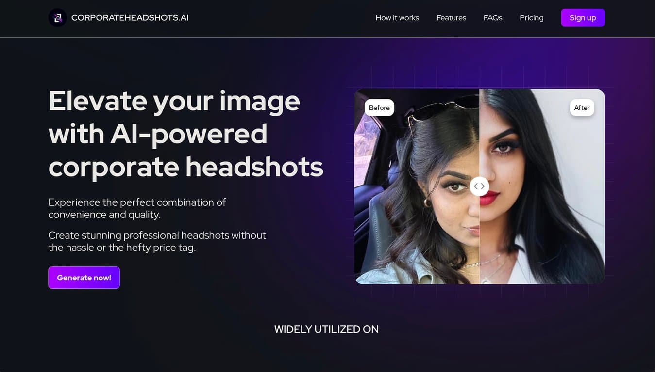 Corporate Headshots AI screenshot