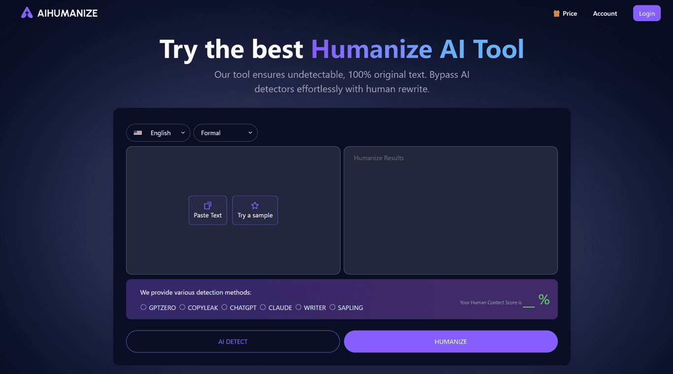 AIHumanize screenshot