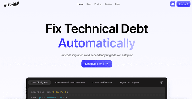 Grit.io screenshot 1
