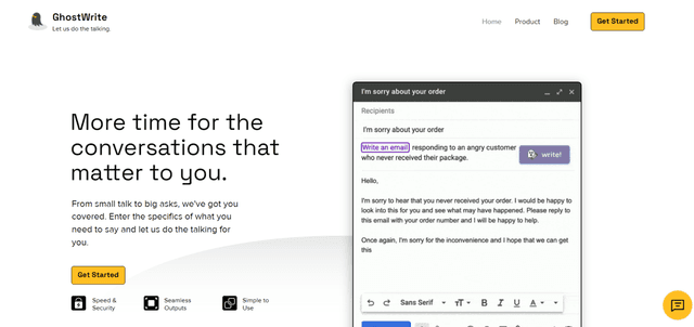 ghostwrite ai screenshot 1