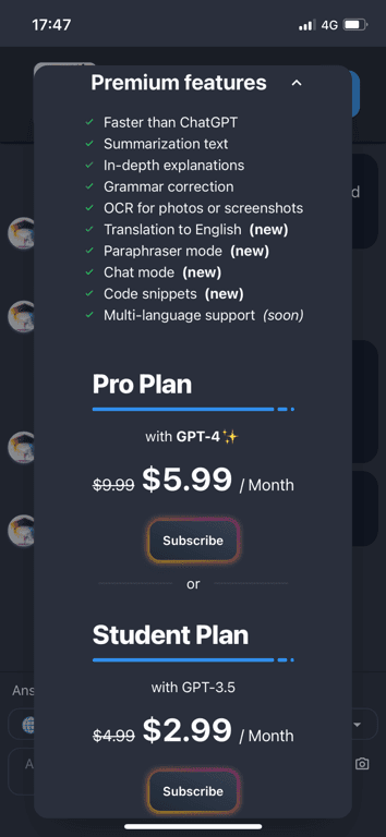 CheatGPT screenshot 1