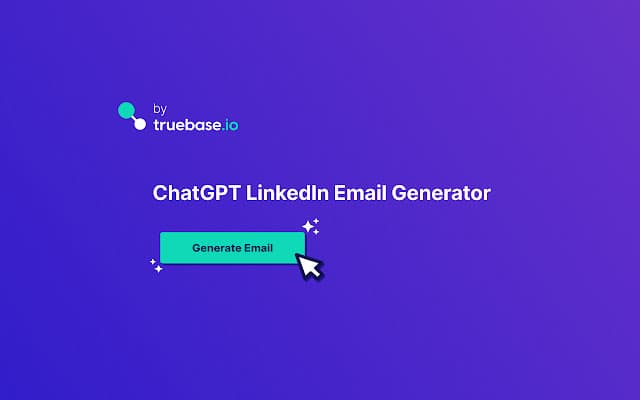 ChatGPT LinkedIn Email Generator screenshot