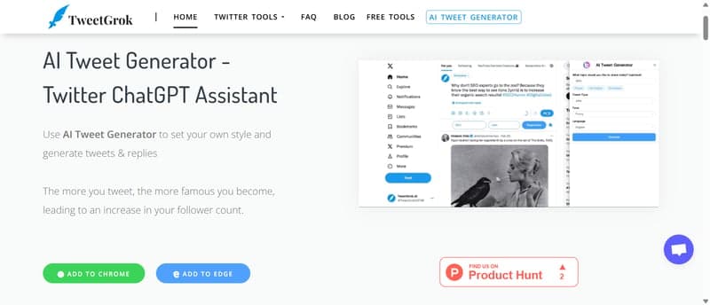 TweetGrok | Twitter Creation and Growth Assistant screenshot
