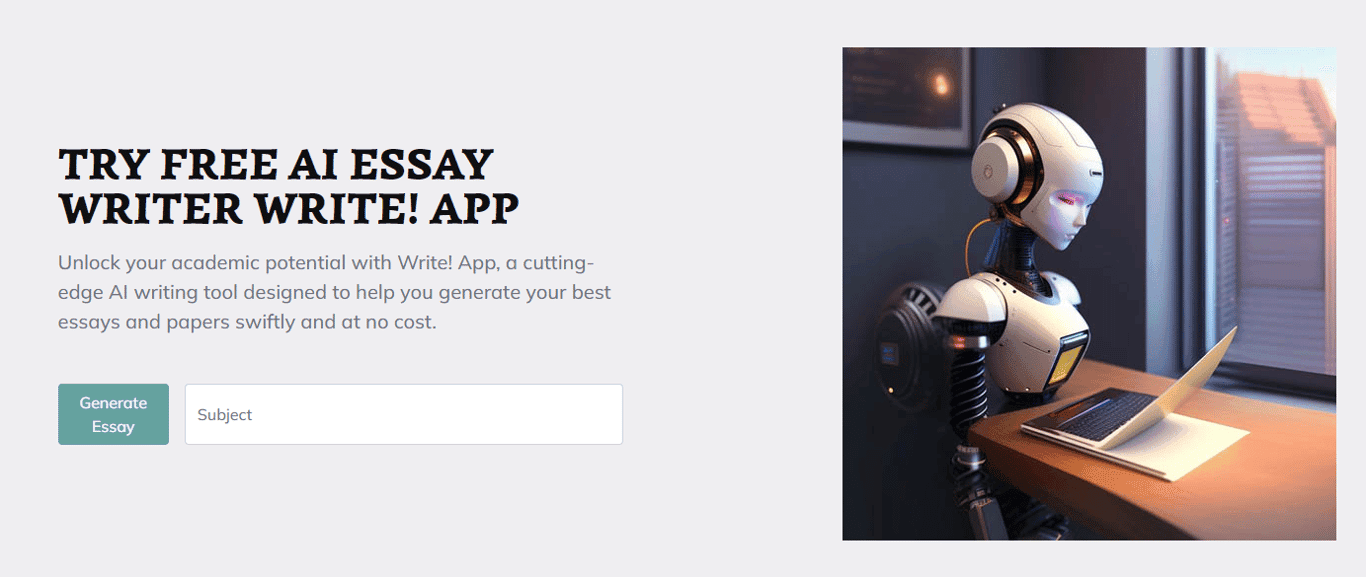 Write App AI Essay Writer screenshot