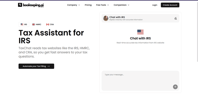 Free IRS AI Chatbot screenshot 1